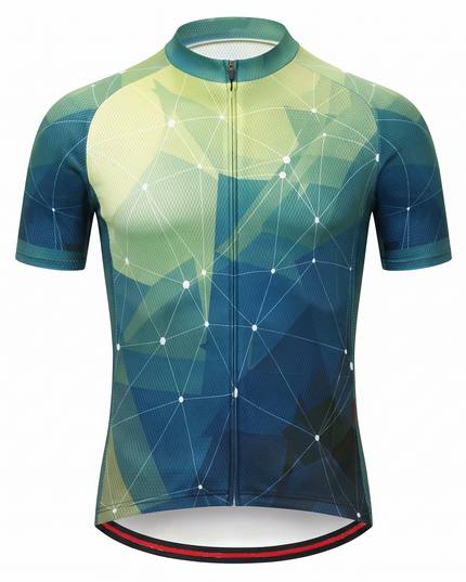 Men's Geometric Constellation Cycling Jersey