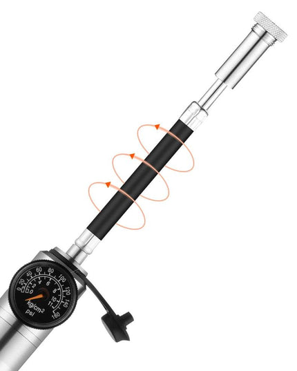 ROCKBROS Bike Pump High Pressure Aluminium Alloy CNC Dustproof Barometer AV/FV Ultralight Portable Inflater Bicycle Accessories