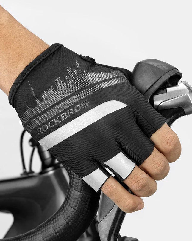 ROCKBROS Cycling Men's Gloves Spring Autumn Bike Cycling Gloves Sports Shockproof Breathable MTB Mountain Bike Gloves Motorcycle