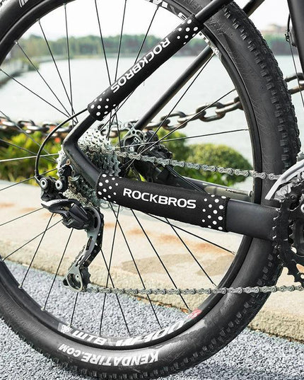 ROCKBROS Bicycle Chain Protection Cycling Ultralight Chain Guard Cover Quick Dry Chain Protector Stay Rear Fork Bike Accessories