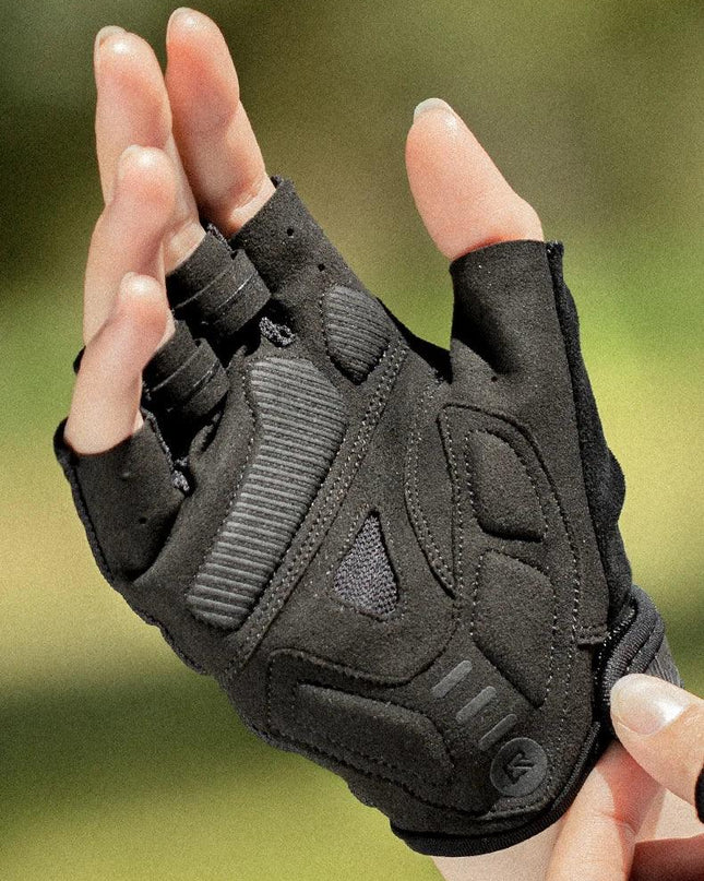 ROCKBROS Summer Cycling Half Finger Gloves Anti-slip Breathable Bicycle Gloves Men Women Anti-sweat Reflective Bike Gloves