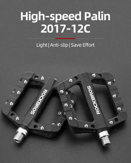 ROCKBROS Ultralight Seal Bearings Bicycle Bike Pedals Cycling Nylon Road bmx Mtb Pedals Flat Platform Bicycle Parts Accessories