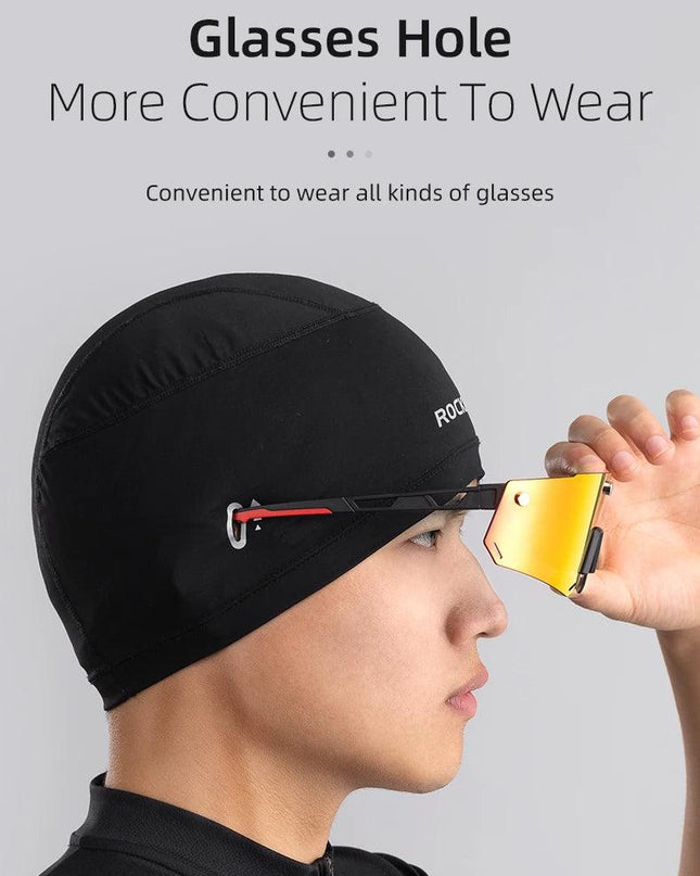 ROCKBROS Cycling Women Men's Cap Balaklava With Glasses Holes Anti-uv High Elasticity Breathable Reflective Bandana Cycling Hat