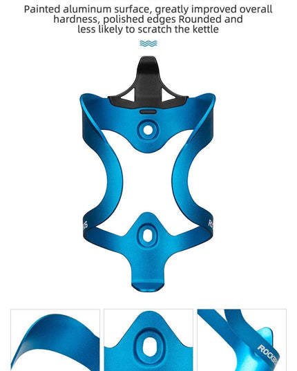 ROCKBROS Bicycle Aluminium Alloy Adjustable Water Bottle Cage Mountain Bike Cycling Bottle Holder Ultralight HandleBar Mount