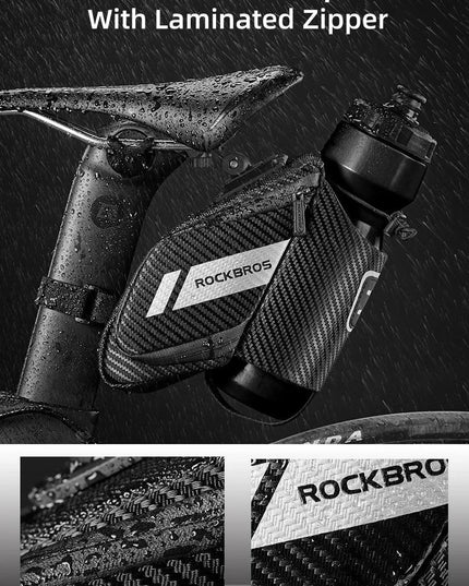ROCKBROS 1.5L Bicycle Bag Water Repellent Durable Reflective MTB Road Bike With Water Bottle Pocket Bike Bag Accessories