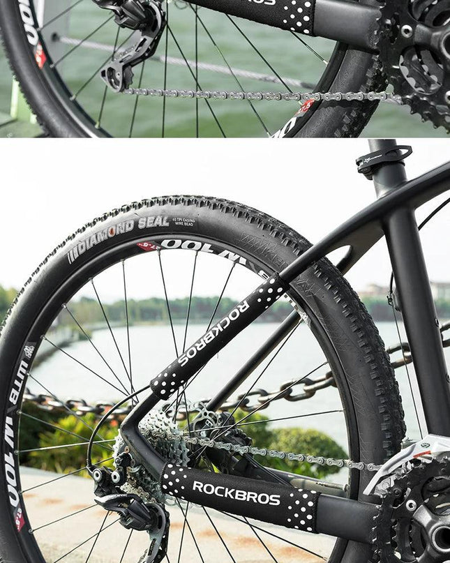 ROCKBROS Bicycle Chain Protection Cycling Ultralight Chain Guard Cover Quick Dry Chain Protector Stay Rear Fork Bike Accessories