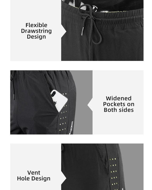 ROCKBROS Running Shorts Unisex Clothing Exercise Gym Shorts Spandex Jogging Fitness Breathable Cycling Outdoor Sports Asian Size