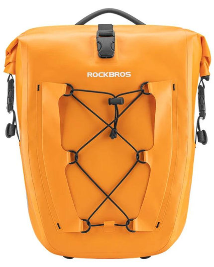 Rockbros Waterproof Bike Bag 25L Travel Cycling Bag Basket Bicycle Rear Rack Tail Seat Trunk Bags Bicycle Bags Panniers 1PCS