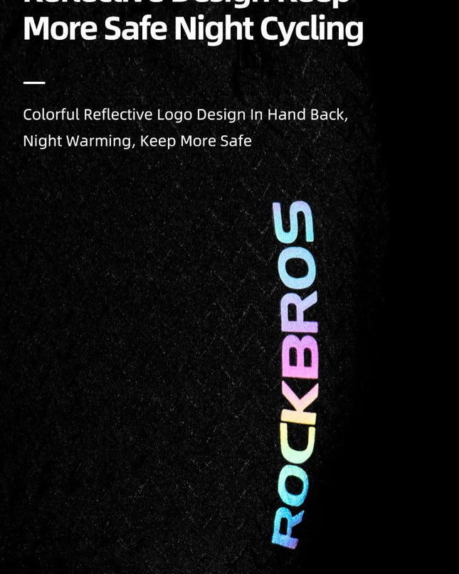 ROCKBROS Cycling Gloves Autumn Spring MTB Bike Gloves SBR Pad Half Finger Bicycle Goves Men Women Breathable Shockproof Gloves