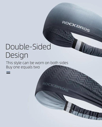 ROCKBROS Sport Headband Cycling Running Sweatband Fitness Yoga Gym Headscarf Sweat Hair Band Bandage Men Women Elastic Head Band