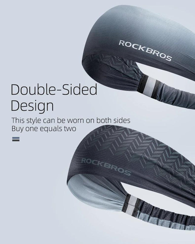 ROCKBROS Sport Headband Cycling Running Sweatband Fitness Yoga Gym Headscarf Sweat Hair Band Bandage Men Women Elastic Head Band