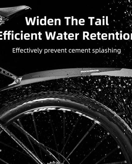 ROCKBROS Fender Mtb Rubber Tail Soft MTB Bike MTB Bike Widen Front Rear Mudguard Adjust Any Angle Fender Bike Accessories