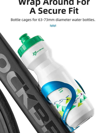 ROCKBROS Bicycle Aluminium Alloy Adjustable Water Bottle Cage Mountain Bike Cycling Bottle Holder Ultralight HandleBar Mount