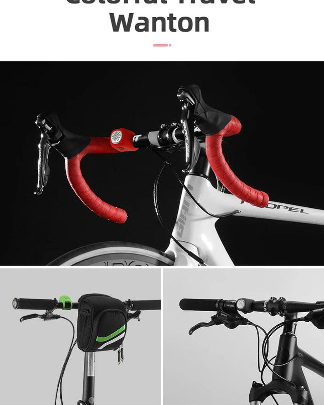 ROCKBROS Electric Cycling Bell 90 dB Horn Rainproof MTB Bicycle Handlebar Silica Gel Shell Ring Bike Bell Bicycle Accessories