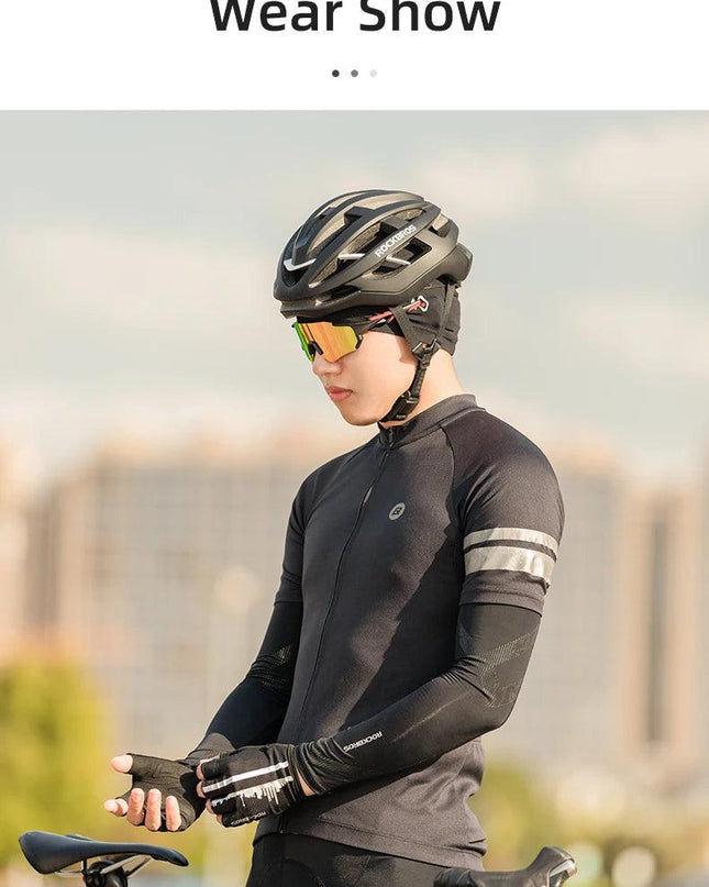 ROCKBROS Cycling Women Men's Cap Balaklava With Glasses Holes Anti-uv High Elasticity Breathable Reflective Bandana Cycling Hat