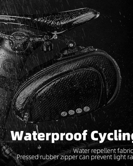 ROCKBROS Rainproof Bicycle Bag Shockproof Bike Saddle Bag For Refletive Rear Large Capatity Seatpost MTB Bike Bag Accessories