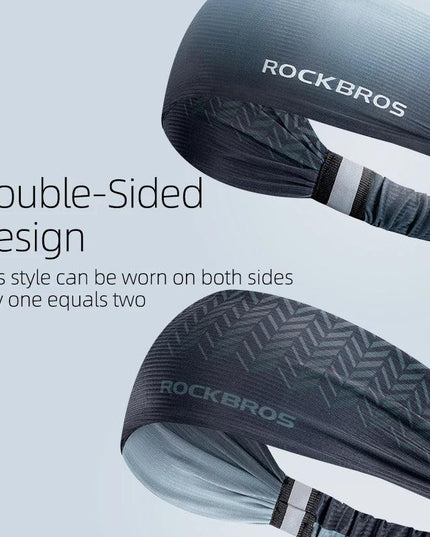 ROCKBROS Sport Headband Cycling Running Sweatband Fitness Yoga Gym Headscarf Sweat Hair Band Bandage Men Women Elastic Head Band