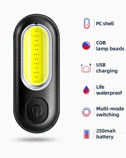 ROCKBROS Bicycle Rear Light 250 mAh USB Rechargeable Ultralight Cycling Light Warning Rainproof 5 Model Light Bike Accessories