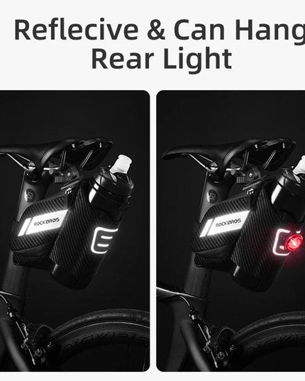 ROCKBROS 1.5L Bicycle Bag Water Repellent Durable Reflective MTB Road Bike With Water Bottle Pocket Bike Bag Accessories
