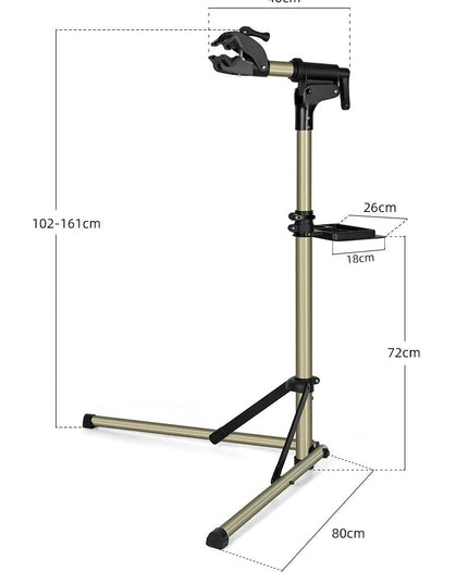 ROCKBROS Bike Repair Stand MTB Road Bicycle Maintenance Rack With Tool Tray Adjustable Foldable Storage Display Bike Work Stand