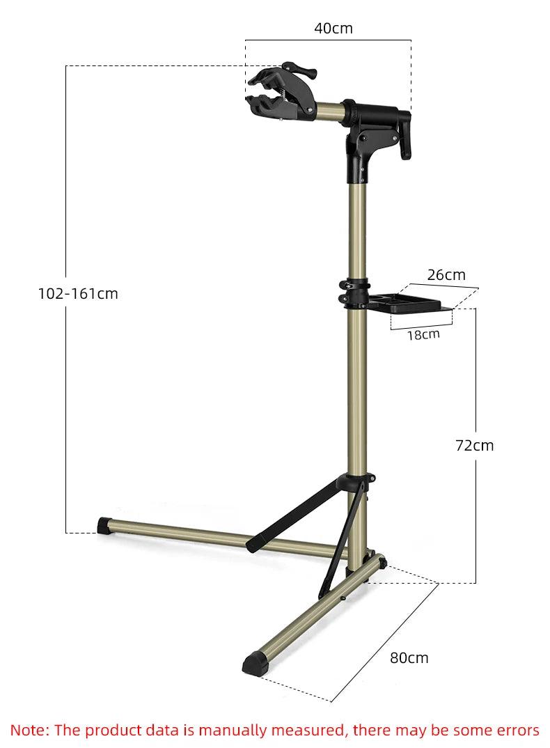 ROCKBROS Bike Repair Stand MTB Road Bicycle Maintenance Rack With Tool Tray Adjustable Foldable Storage Display Bike Work Stand