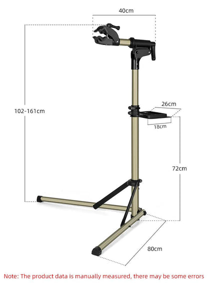 ROCKBROS Bike Repair Stand MTB Road Bicycle Maintenance Rack With Tool Tray Adjustable Foldable Storage Display Bike Work Stand