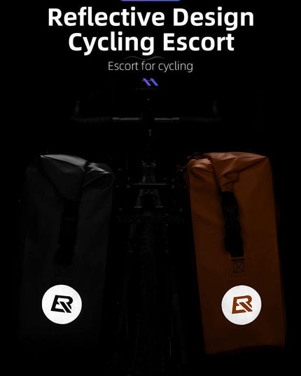 Rockbros Waterproof Bike Bag 25L Travel Cycling Bag Basket Bicycle Rear Rack Tail Seat Trunk Bags Bicycle Bags Panniers 1PCS