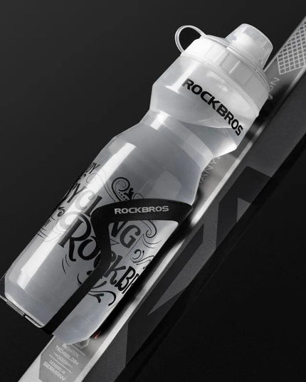 ROCKBROS Bicycle Bottle Mountain Bike Water Drink Bottle Outdoor Sports Plastic Portable Large Capacity Cycling Water Bottle
