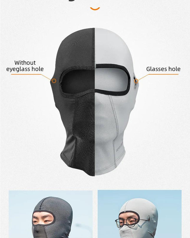 ROCKBROS Cycling Mask Summer UV Protection Balaclava Glasses Face Breathable Hole Men Women Quick-Drying Bicycle Ice silk Mask
