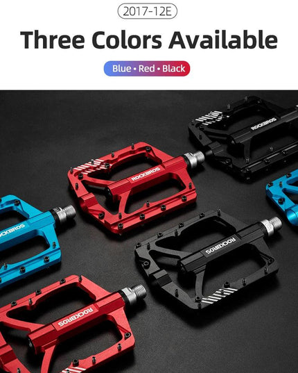 ROCKBROS Mountain Bike Bicycle Pedals Cycling Ultralight Aluminium Alloy 4 Bearings MTB Pedals Bicicleta Bike Pedals Flat BMX