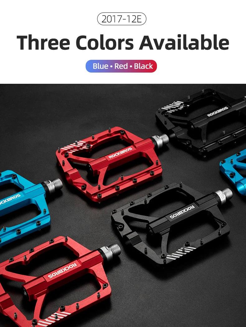 ROCKBROS Mountain Bike Bicycle Pedals Cycling Ultralight Aluminium Alloy 4 Bearings MTB Pedals Bicicleta Bike Pedals Flat BMX