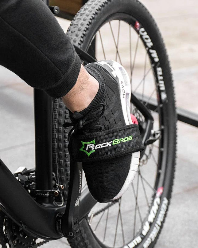 ROCKBROS Bike Pedal Cover Cycling Pedal Foot Strap Ultralight Anti-slip Pedal Belt High Strength Double-side Bicycle Accessories
