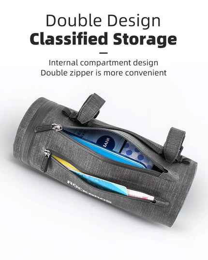 ROCKBROS Waterproof Bike Bag Front Bicycle Bag MTB Road Handlebar Pannier Multi-purpose Large Capacity Backpack Cycling Tube Bag