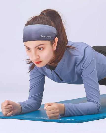 ROCKBROS Sport Headband Cycling Running Sweatband Fitness Yoga Gym Headscarf Sweat Hair Band Bandage Men Women Elastic Head Band