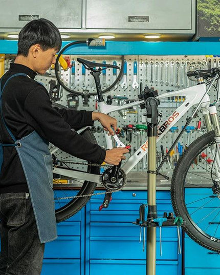 ROCKBROS Bike Repair Stand MTB Road Bicycle Maintenance Rack With Tool Tray Adjustable Foldable Storage Display Bike Work Stand