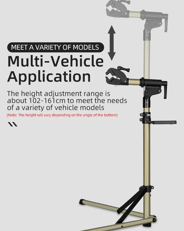 ROCKBROS Bike Repair Stand MTB Road Bicycle Maintenance Rack With Tool Tray Adjustable Foldable Storage Display Bike Work Stand