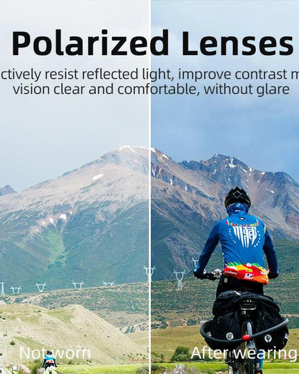 ROCKBROS Cycling Glasses MTB Road Bike Polarized Sunglasses UV400 Protection Ultra-light Unisex Bicycle Eyewear Sport Equipment