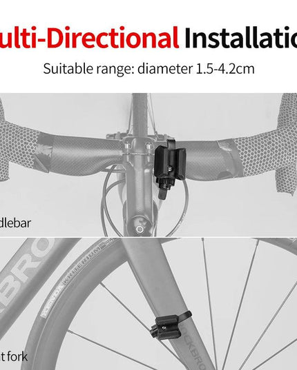 ROCKBROS Bicycle Light Holder Mount Bike Flashlight Bracket MTB Road Bike Rotating Quick Release Cycling Lamp Holder Accessories