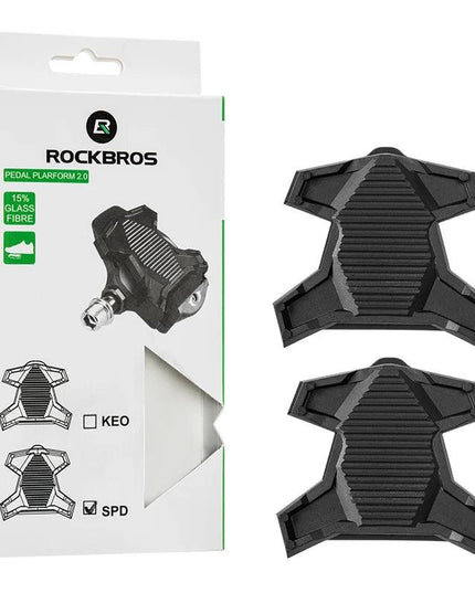 ROCKBROS Clipless Platform Adapter Pedal for Shimano SPD Speedplay Cycling Pedal Convert  KE0 for Look Universal Pedal Adapters