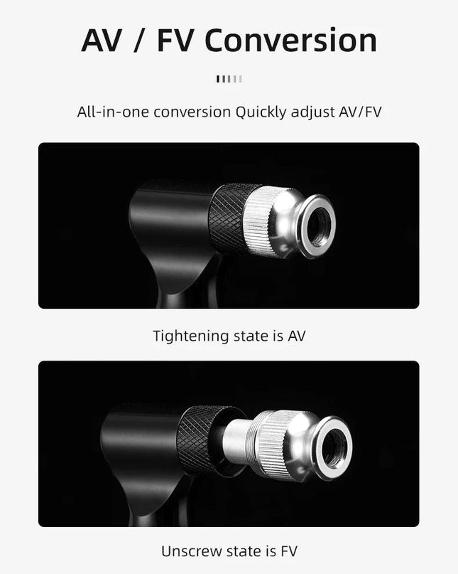 ROCKBROS Mini 130PSI Bicycle Pump Aluminum Alloy Wear-resistant Portable Drop-proof Bike Inflator For AV FV Ultralight Air Pump