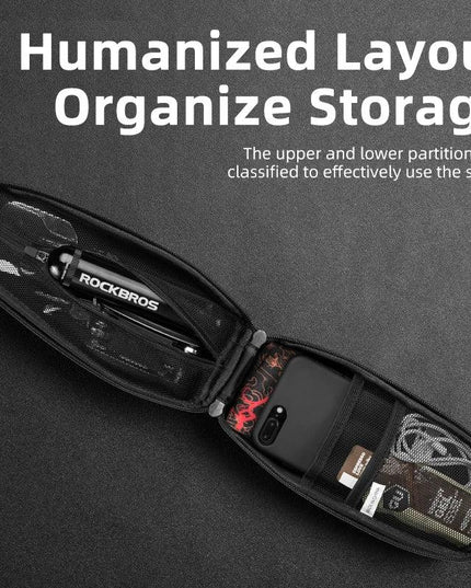 ROCKBROS Hard Shell Front Frame Scooter Hanging Bag Waterproof MTB Road Bike Folding Bag Multifunctional Electric Bicycle Bag