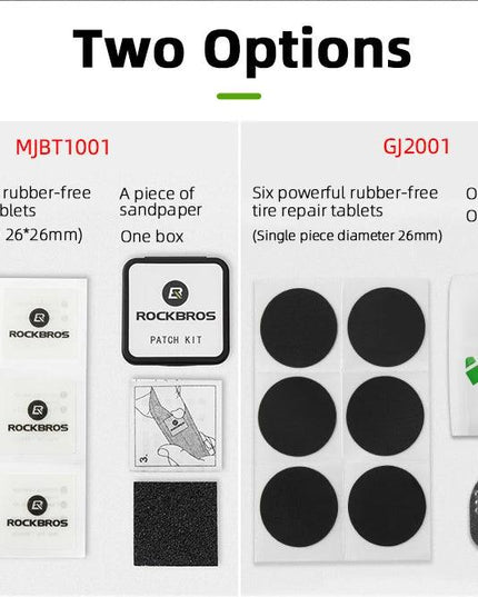 ROCKBROS No Glue Chip Bicycle Tire Repair Kit Mountain Bike Tire Repair Piece Thin Road Bike Available 1 piece Bike Accessories