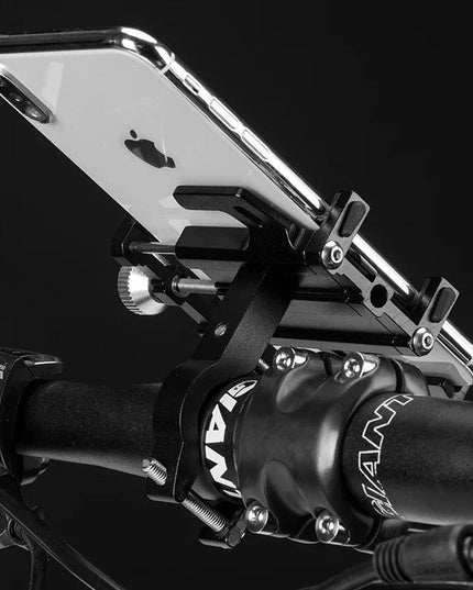 ROCKBROS Phone Holder Motorcycle Electric Bicycle Smartphone CNC Aluminum Alloy Bracket Five Claws Mechanical Bike Phone Holder