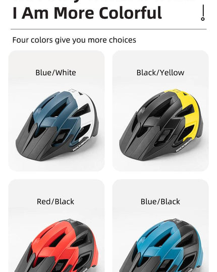 ROCKBROS Bicycle Helmet LED Light Rechargeable Cycling Helmet Mountain Road Bike Helmet Sport Safe Hat For Man Cycling Equipment