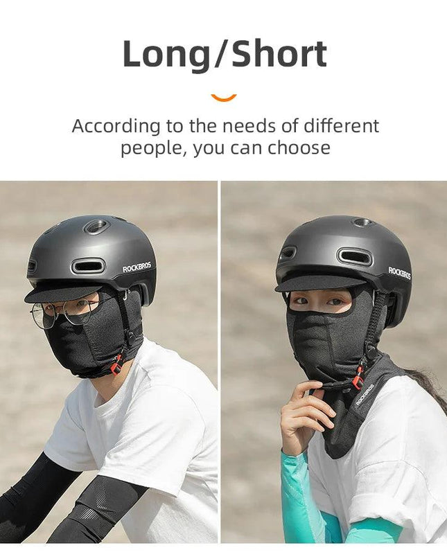 ROCKBROS Cycling Mask Summer UV Protection Balaclava Glasses Face Breathable Hole Men Women Quick-Drying Bicycle Ice silk Mask