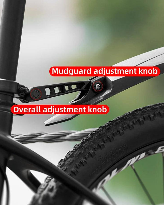 ROCKBROS Fender Mtb Rubber Tail Soft MTB Bike MTB Bike Widen Front Rear Mudguard Adjust Any Angle Fender Bike Accessories