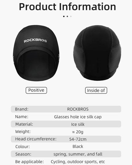 ROCKBROS Cycling Women Men's Cap Balaklava With Glasses Holes Anti-uv High Elasticity Breathable Reflective Bandana Cycling Hat