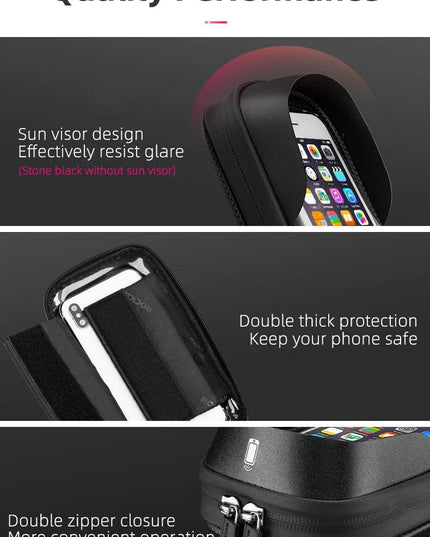 ROCKBROS Bicycle Bag Rainproof Touch Screen Phone Top Tube Bag MTB Road Bike Frame Front Saddle Bag & Pannier Bike Accessories