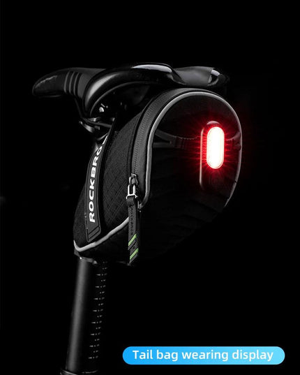ROCKBROS Bicycle Rear Light 250 mAh USB Rechargeable Ultralight Cycling Light Warning Rainproof 5 Model Light Bike Accessories