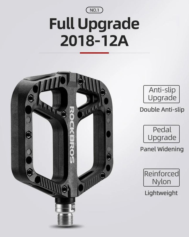ROCKBROS Ultralight Seal Bearings Bicycle Bike Pedals Cycling Nylon Road bmx Mtb Pedals Flat Platform Bicycle Parts Accessories